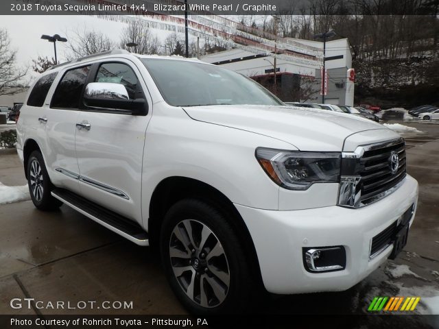 2018 Toyota Sequoia Limited 4x4 in Blizzard White Pearl