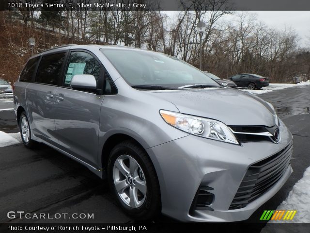 2018 Toyota Sienna LE in Silver Sky Metallic