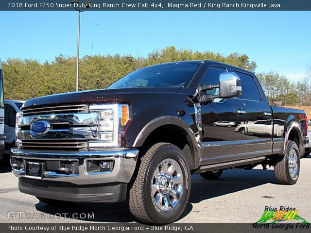 2018 Ford F250 Super Duty King Ranch Crew Cab 4x4 in Magma Red