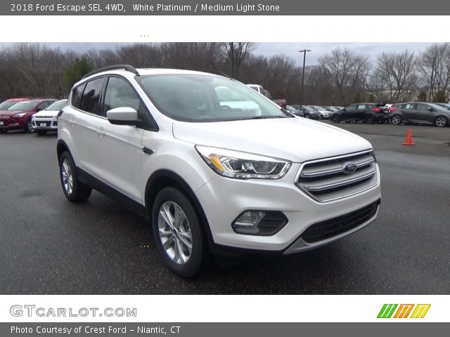 2018 Ford Escape SEL 4WD in White Platinum