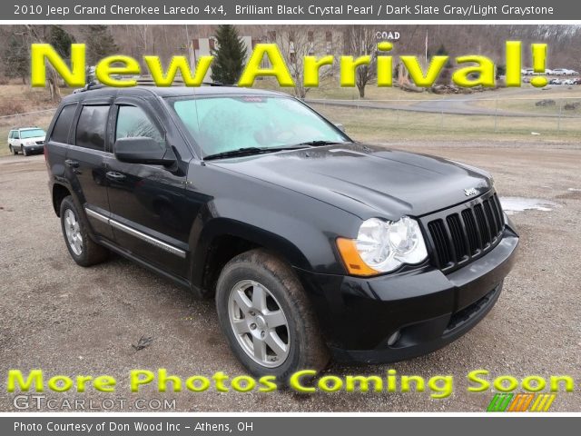 2010 Jeep Grand Cherokee Laredo 4x4 in Brilliant Black Crystal Pearl