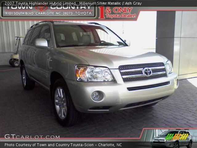 2007 Toyota Highlander Hybrid Limited in Millenium Silver Metallic