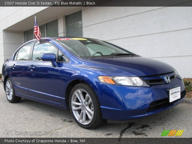 2007 Honda Civic Si Sedan in Fiji Blue Metallic