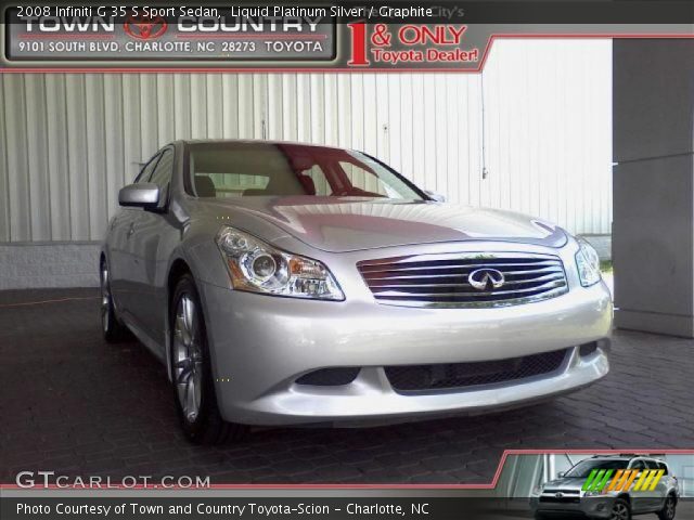 2008 Infiniti G 35 S Sport Sedan in Liquid Platinum Silver