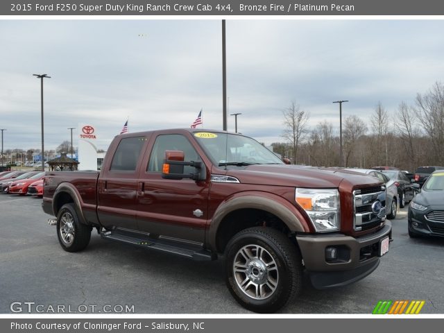 2015 Ford F250 Super Duty King Ranch Crew Cab 4x4 in Bronze Fire