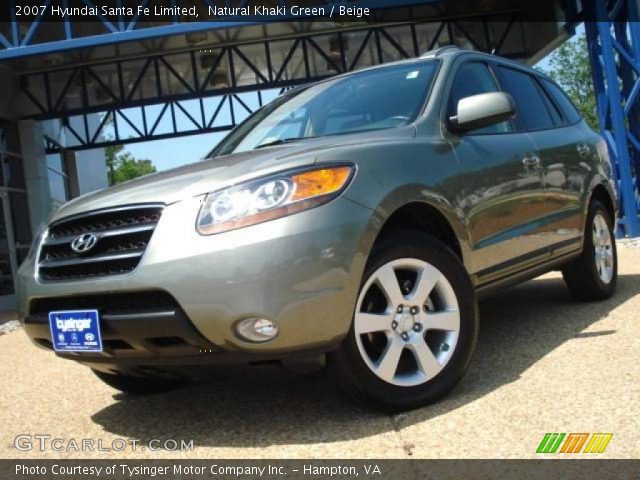 2007 Hyundai Santa Fe Limited in Natural Khaki Green
