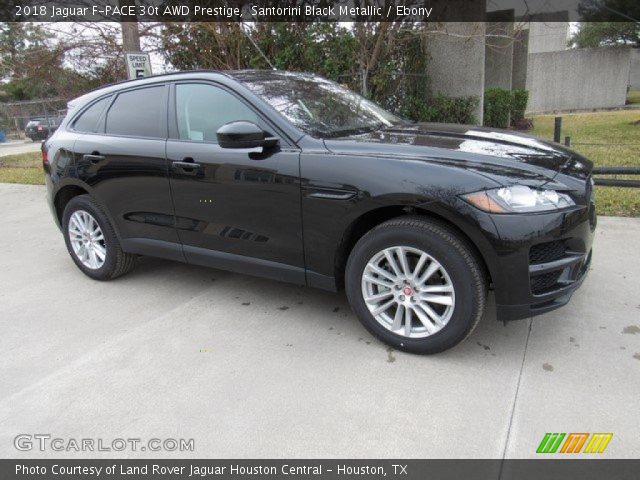 2018 Jaguar F-PACE 30t AWD Prestige in Santorini Black Metallic