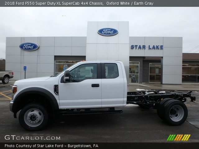 2018 Ford F550 Super Duty XL SuperCab 4x4 Chassis in Oxford White