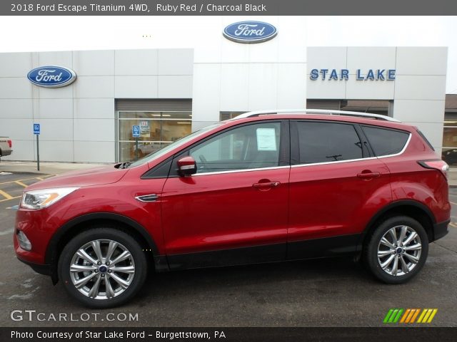 2018 Ford Escape Titanium 4WD in Ruby Red