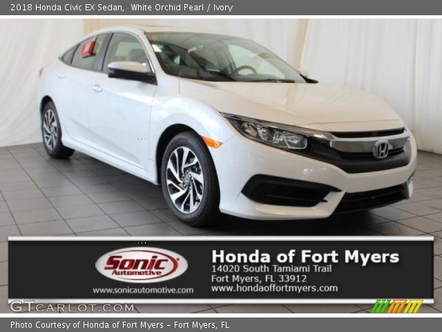 2018 Honda Civic EX Sedan in White Orchid Pearl