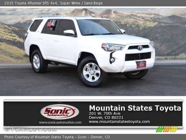 2015 Toyota 4Runner SR5 4x4 in Super White