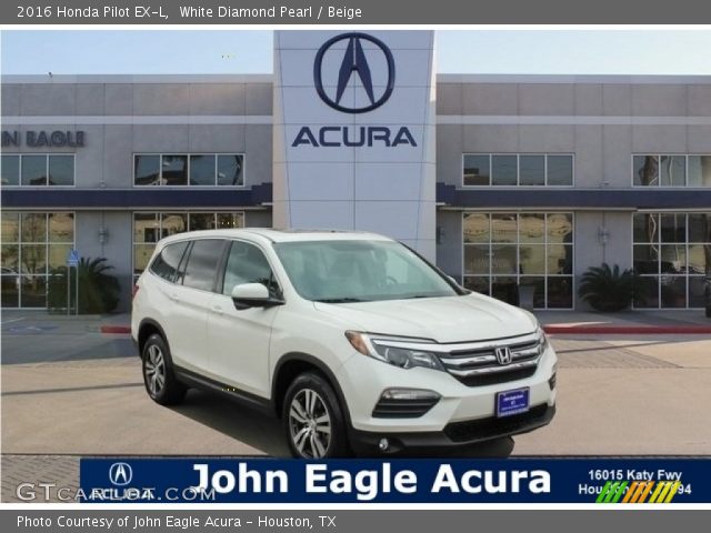 2016 Honda Pilot EX-L in White Diamond Pearl