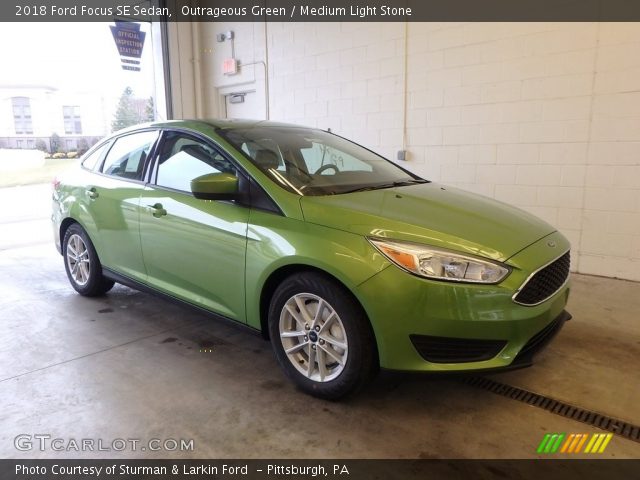 2018 Ford Focus SE Sedan in Outrageous Green