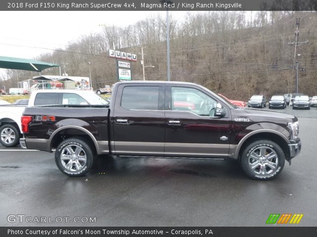 2018 Ford F150 King Ranch SuperCrew 4x4 in Magma Red