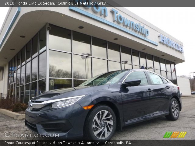 2018 Honda Civic EX Sedan in Cosmic Blue Metallic
