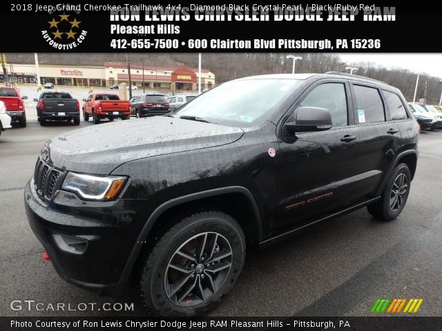 2018 Jeep Grand Cherokee Trailhawk 4x4 in Diamond Black Crystal Pearl