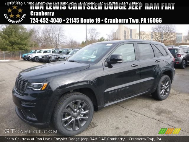 2018 Jeep Grand Cherokee Overland 4x4 in Diamond Black Crystal Pearl