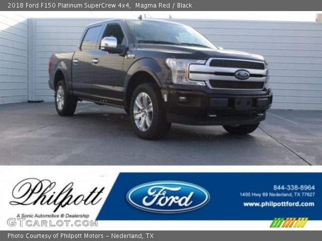 2018 Ford F150 Platinum SuperCrew 4x4 in Magma Red