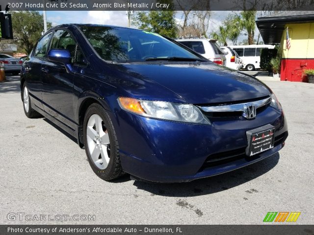 2007 Honda Civic EX Sedan in Atomic Blue Metallic