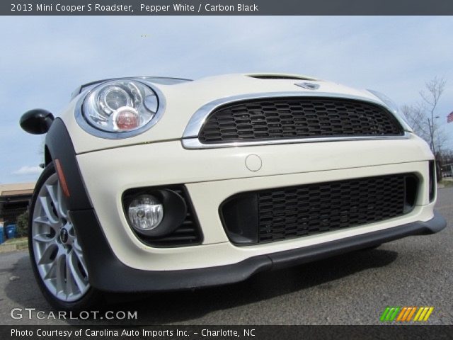 2013 Mini Cooper S Roadster in Pepper White