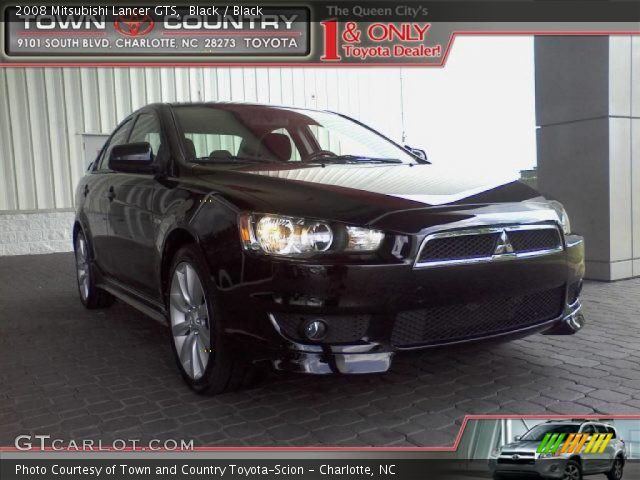 2008 Mitsubishi Lancer GTS in Black