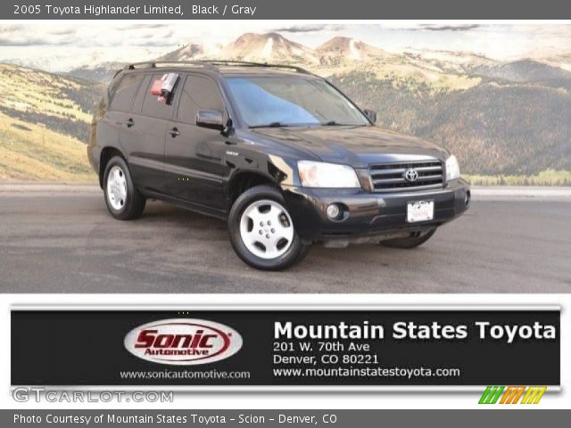 2005 Toyota Highlander Limited in Black