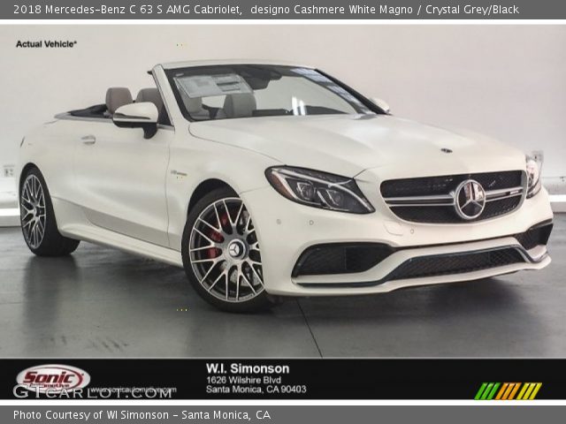 2018 Mercedes-Benz C 63 S AMG Cabriolet in designo Cashmere White Magno