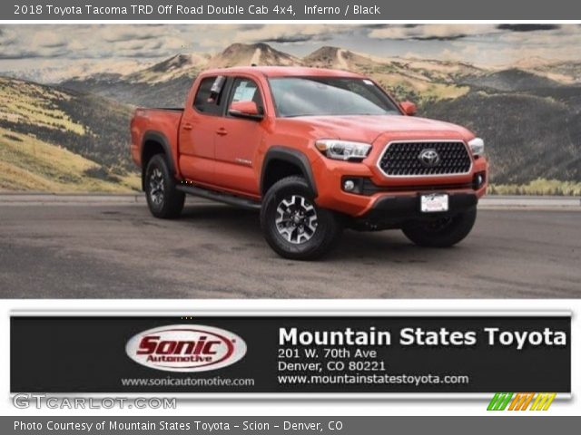2018 Toyota Tacoma TRD Off Road Double Cab 4x4 in Inferno
