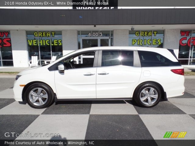 2018 Honda Odyssey EX-L in White Diamond Pearl
