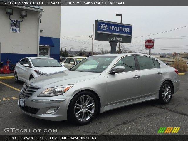 2012 Hyundai Genesis 3.8 Sedan in Platinum Silver Metallic