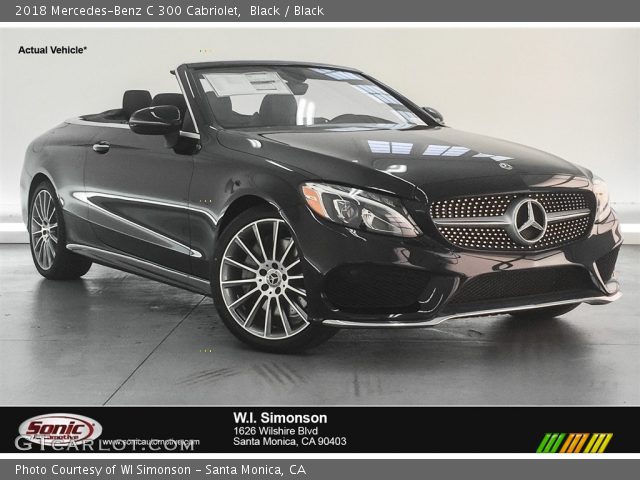 2018 Mercedes-Benz C 300 Cabriolet in Black