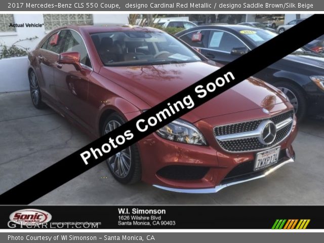 2017 Mercedes-Benz CLS 550 Coupe in designo Cardinal Red Metallic