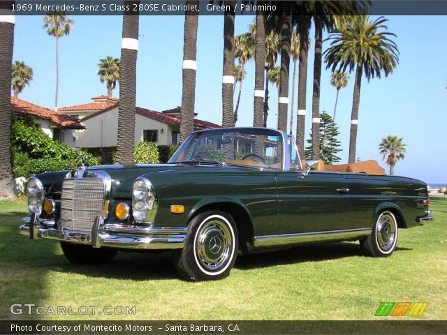 1969 Mercedes-Benz S Class 280SE Cabriolet in Green