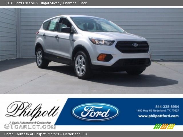 2018 Ford Escape S in Ingot Silver