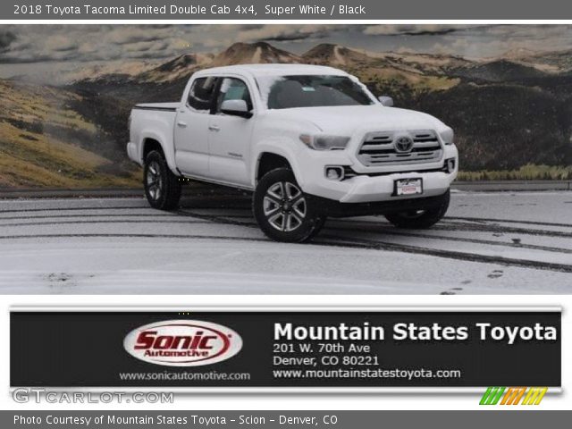 2018 Toyota Tacoma Limited Double Cab 4x4 in Super White
