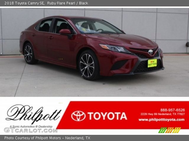 2018 Toyota Camry SE in Ruby Flare Pearl