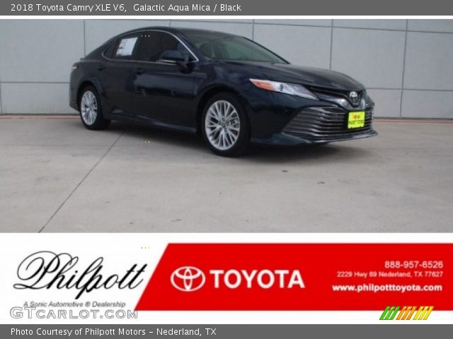 2018 Toyota Camry XLE V6 in Galactic Aqua Mica