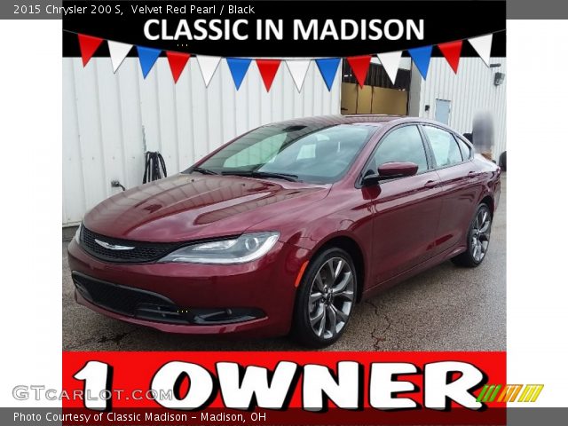 2015 Chrysler 200 S in Velvet Red Pearl