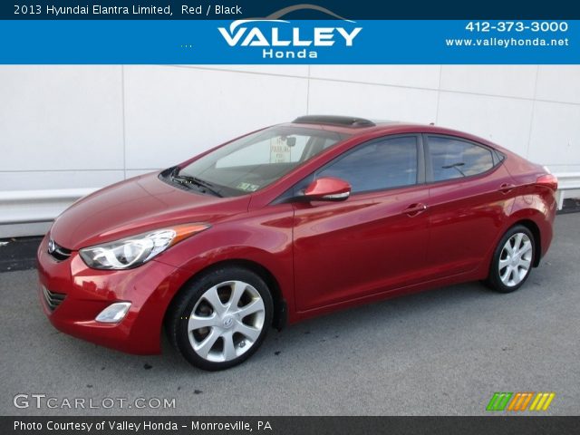 2013 Hyundai Elantra Limited in Red