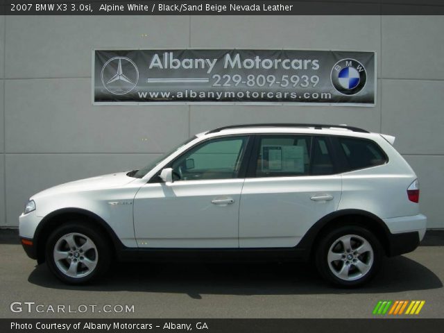 2007 BMW X3 3.0si in Alpine White