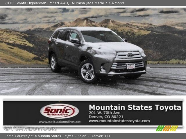2018 Toyota Highlander Limited AWD in Alumina Jade Metallic