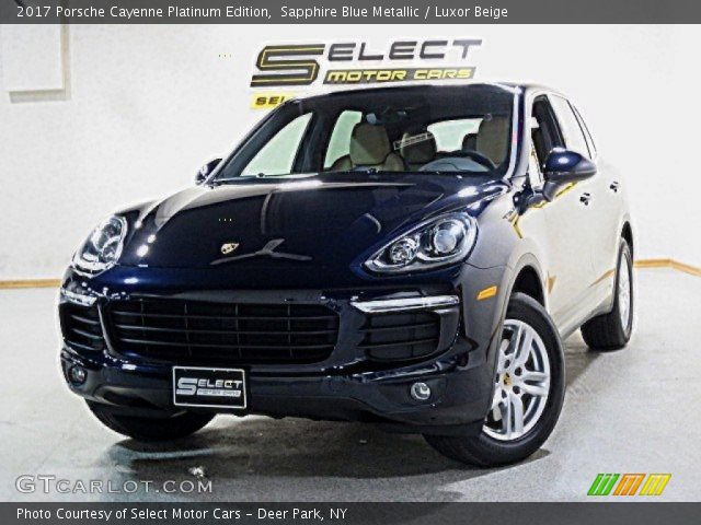 2017 Porsche Cayenne Platinum Edition in Sapphire Blue Metallic