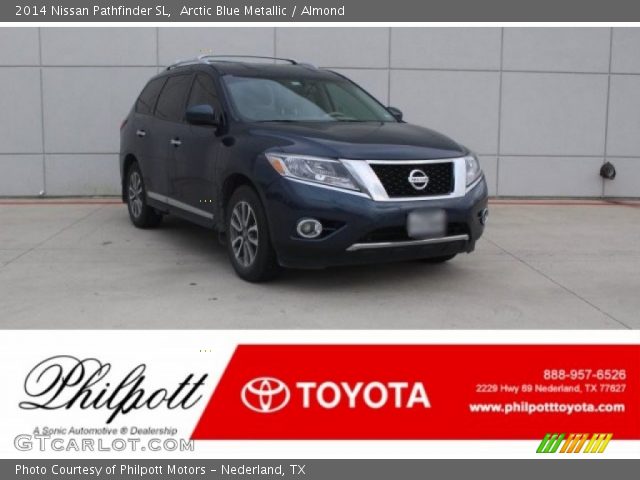 2014 Nissan Pathfinder SL in Arctic Blue Metallic