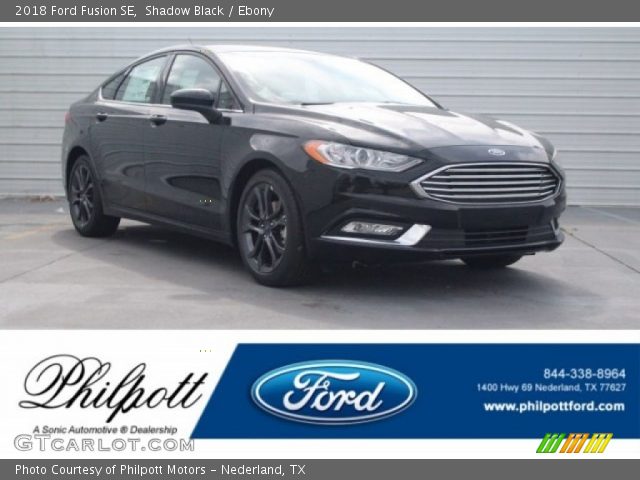 2018 Ford Fusion SE in Shadow Black