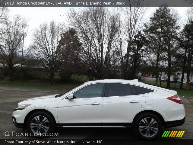 2013 Honda Crosstour EX-L V-6 4WD in White Diamond Pearl