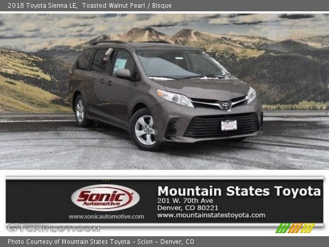 2018 Toyota Sienna LE in Toasted Walnut Pearl