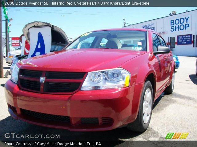 2008 Dodge Avenger SE in Inferno Red Crystal Pearl