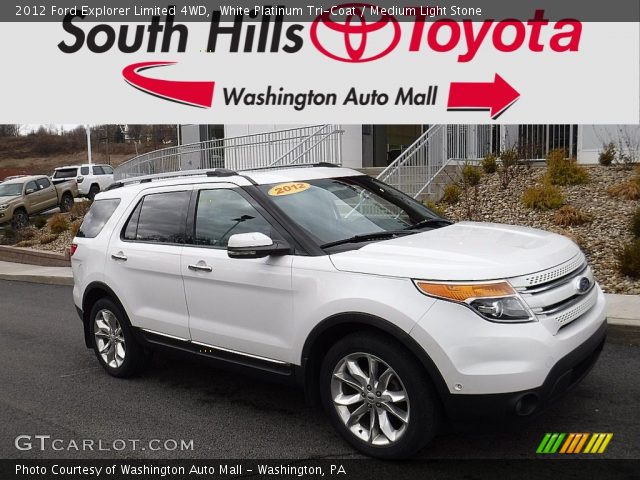 2012 Ford Explorer Limited 4WD in White Platinum Tri-Coat