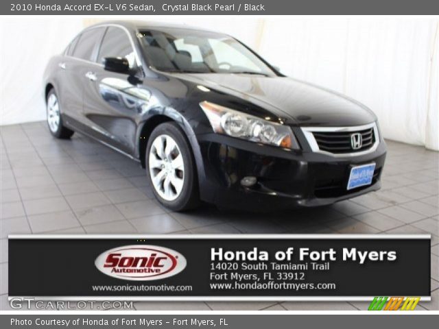 2010 Honda Accord EX-L V6 Sedan in Crystal Black Pearl
