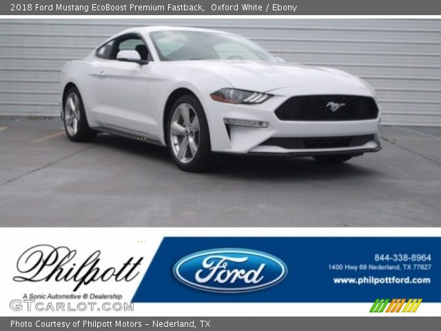 2018 Ford Mustang EcoBoost Premium Fastback in Oxford White